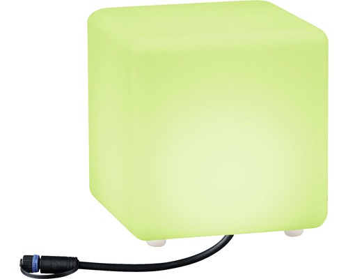 Cube lumineux servant de siège avec câble pour l''extérieur