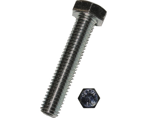Vis à six pans sans tige 12x40 mm, DIN 933 50 unités Vis à tête hexagonale avec filetage