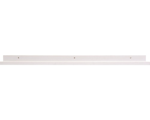 Baguette porte-photos rail pour tableaux tablette murale blanc 117 cm