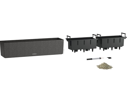 Lechuza Balconera Cottage 80 jardinière ensemble complet avec accessoires