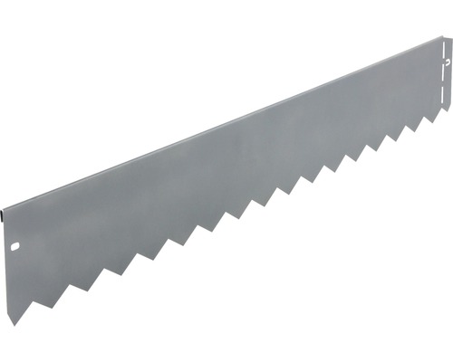 Bordure de parterre en métal avec motif en dents de scie