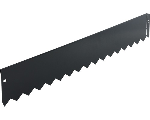 Bordure de jardin métallique à bord dentelé