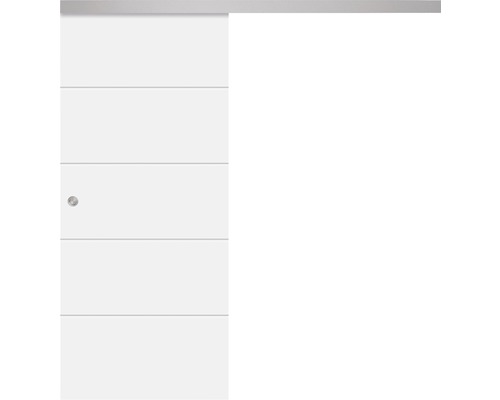 Schiebetür mit horizontalen Linien