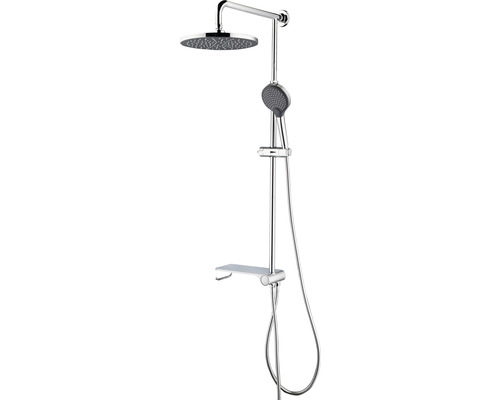 Colonne de douche AVITAL Kolwa chrome/gris avec tablette et inverseur