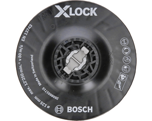 Bosch Disque d'appui 125 mm medium, fixation X-LOCK