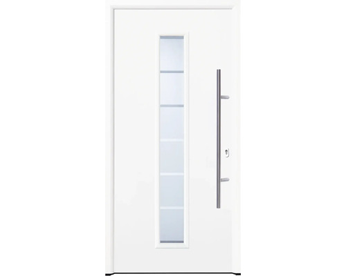 Porte d'entrée Hörmann Thermo46 TPS 020/06 blanc 1000 x 2100 mm droite