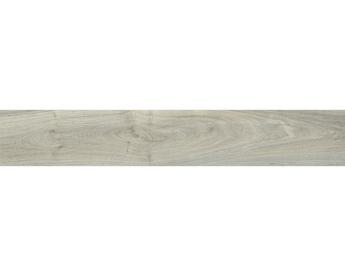 Carrelage sol et mur en grès cérame fin Silentwood Bianco 30x120 cm rectifié