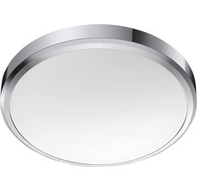 Plafonnier rond avec cadre argenté