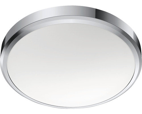 Plafonnier rond avec cadre argenté