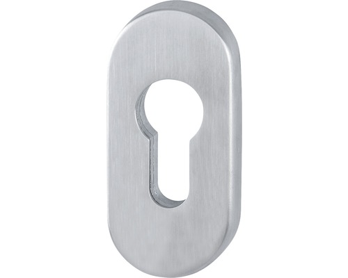 Hoppe Rosace de protection 2881833 E55S-SR ovale cylindre profilé acier inoxydable