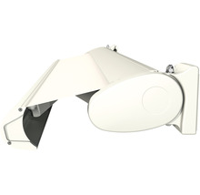 Weisse LED-Aussenleuchte zur Wandmontage