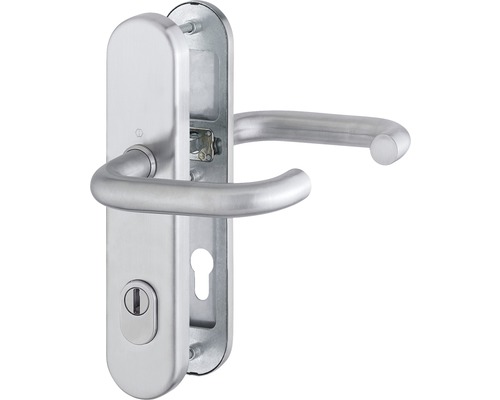 Hoppe Schutz-Drückergarnitur PZ 3663889 Paris E138Z/3332ZA/3310 Lochabstand 92 mm Edelstahl mit Zylinderabdeckung