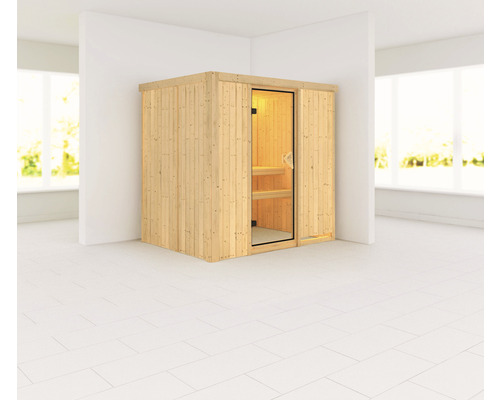Sauna modulaire Karibu Bodina sans poêle ni couronne