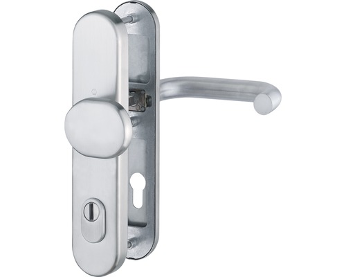 Hoppe Schutz-Wechselgarnitur PZ 3664110 Paris E86G/3332ZA/3310/138Z Lochabstand 92 mm Edelstahl mit Zylinderabdeckung