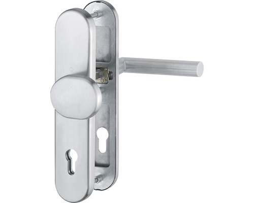 Hoppe Ferrure de protection de rechange cylindre profilé 3662018 Amsterdam E86G/3331/33101400Z distance entre les trous 92 mm acier inoxydable