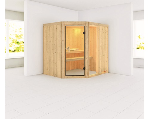 Sauna modulaire Karibu Siona 2 sans poêle ni couronne