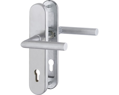 Hoppe Ferrure de protection cylindre profilé 3661947 Amsterdam E1400Z/3331/3310 distance entre les trous 92 mm acier inoxydable