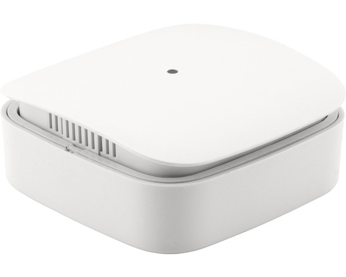 Détecteur de fumée carré avec ouvertures de ventilation