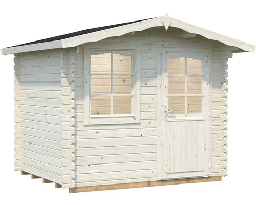 Abri de jardin en bois avec fenêtre et porte