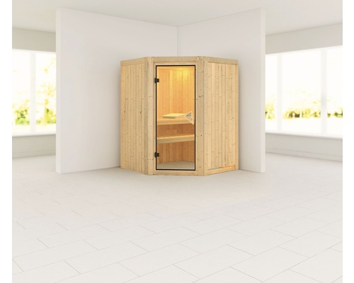 Sauna modulaire Karibu Larina sans poêle ni couronne