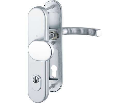 Hoppe Schutz-Wechselgarnitur PZ 3967583 Luxembourg 86G/3332ZA/3310/199 Lochabstand 92 mm silber mit Zylinderabdeckung