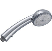 Douchette en chrome avec pommeau de douche rond