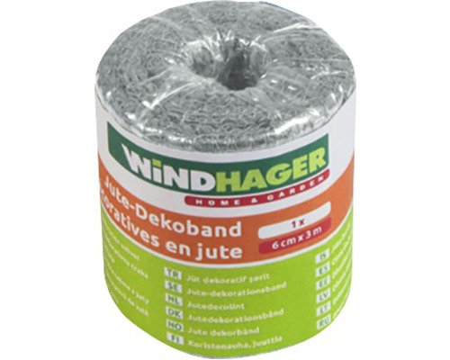 Windhager Jute-Dekoband, 6 cm x 3 m