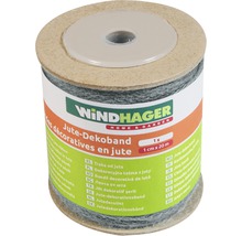 Windhager Jute Dekoband, 1 Zentimeter mal 20 Meter, auf einer Rolle