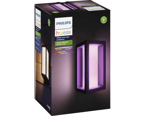 Emballage de l''applique murale extérieure Philips Hue White and Color Ambiance Impress Small