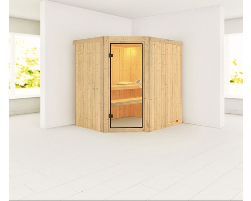 Sauna modulaire Karibu Siirinaa sans poêle ni couronne