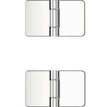 Deux charnières de porte en métal