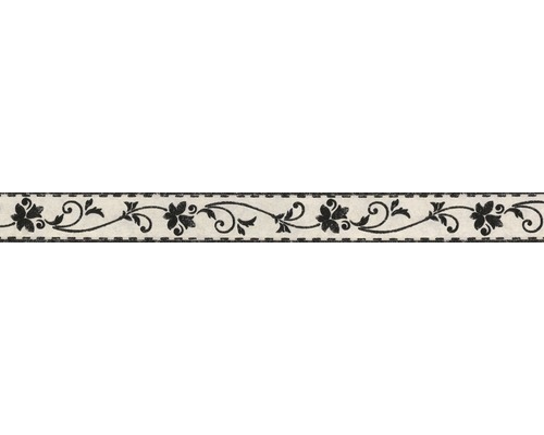 Bordüre 2590-11 selbstklebend Blätterranke schwarz 5 m x 5 cm