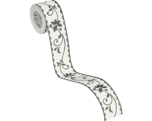 Rouleau de bordures autocollantes avec motif floral