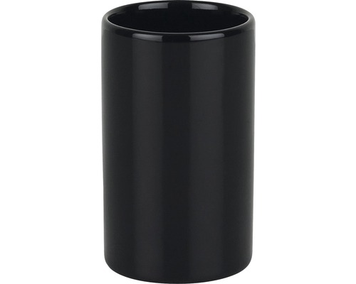 Gobelet noir pour brosses à dents