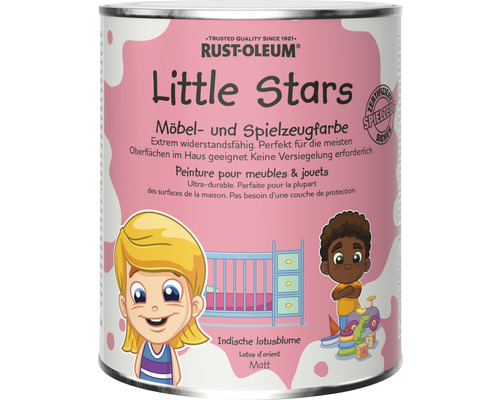 Peinture pour meubles et jouets Little Stars Lotus d'orient rose vif 750 ml