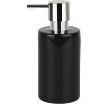 Distributeur de savon noir avec pompe chromée