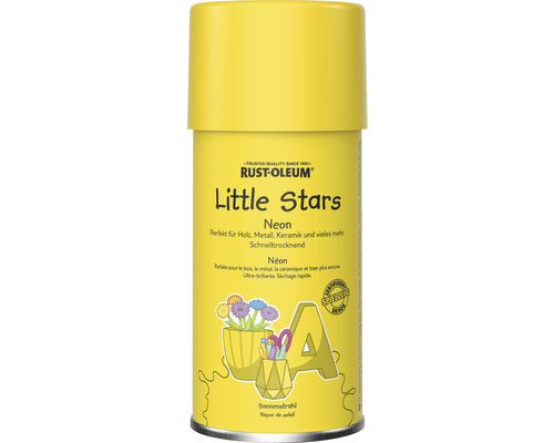 Peinture aérosol Little Stars Neon Rayon de soleil jaune 150 ml