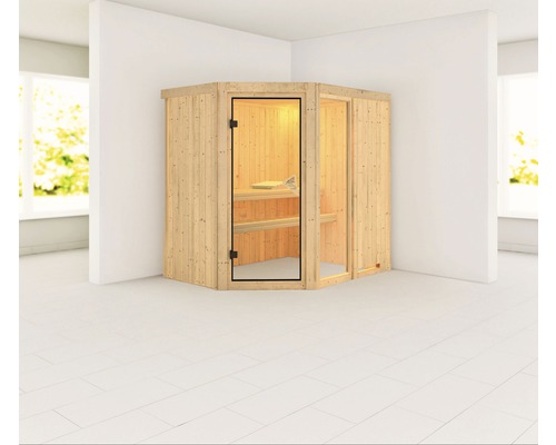 Sauna modulaire Karibu Siona 1 sans poêle ni couronne