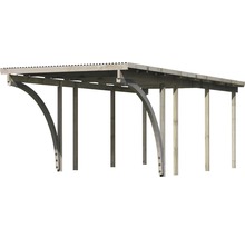 Einzelcarport Karibu Eco 2C PVC Platten ohne Beschläge, 268x576 cm kesseldruckimprägniert