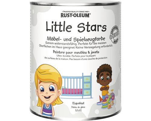 Peinture pour meubles et jouets Little Stars Palais de glace blanc 750 ml