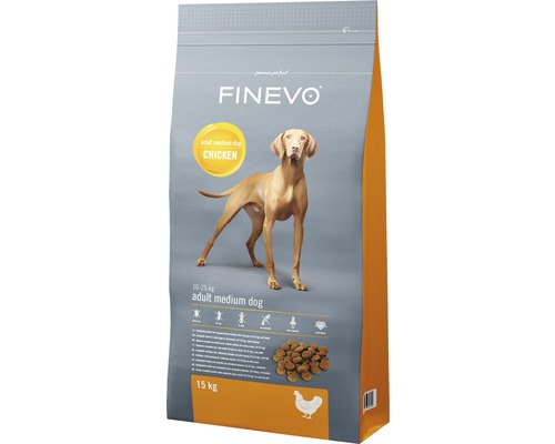 Hundefutter trocken FINEVO Adult Dog M Huhn 15 kg Hundefutter trocken FINEVO Adult Dog M Huhn 15 kg