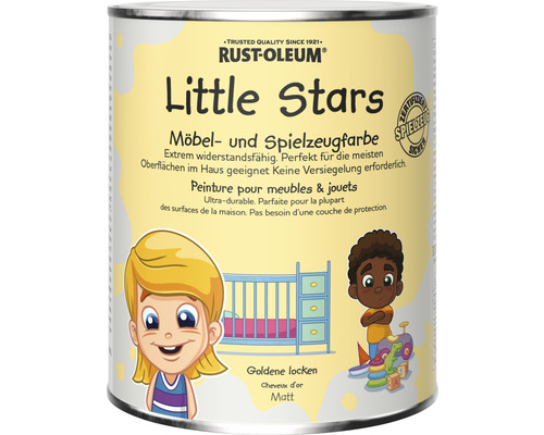 Peinture pour meubles et jouets Little Stars Cheveux d'or jaune 750 ml