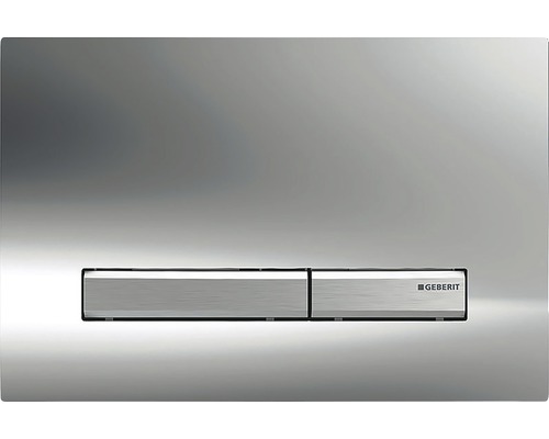 Plaque de commande GEBERIT Sigma 50 plaque chrome brillant / bouton chrome brillant 115.788.21.2