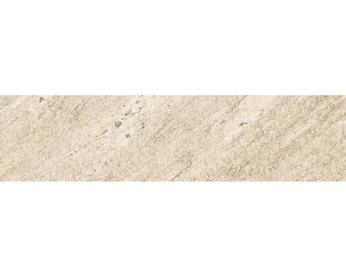 Carrelage de plinthe Discovery Sunwood crème 30x7 cm Carreau de sol beige aspect pierre