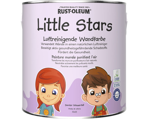 Wandfarbe Little Stars Samter Wasserfall purple 2,5 L Rust-Oleum Little Stars Wandfarbe, matte Oberfläche