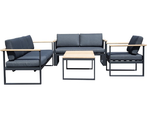 Gartenmöbelset mit Sofa, Sessel und Tisch für den Aussenbereich