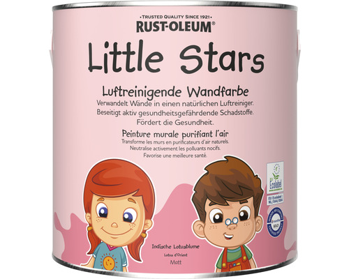 Peinture murale Little Stars Lotus d'orient roses 2,5 l