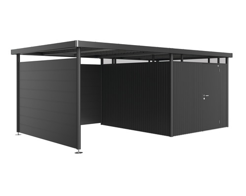 Fahrradgarage mit Tür und Seitenwänden