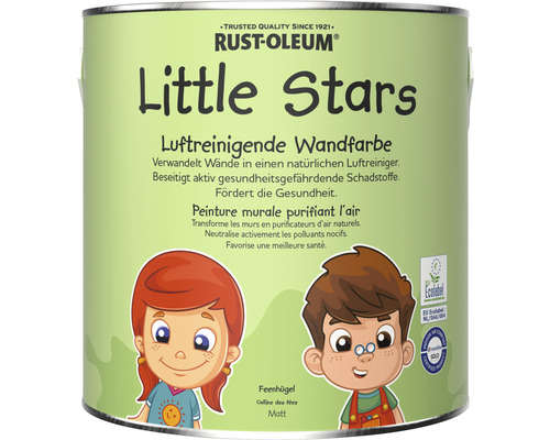 Wandfarbe Little Stars Feenhügel hellgrün 2,5 L Farbeimer Rust-Oleum Little Stars, luftreinigende Wandfarbe
