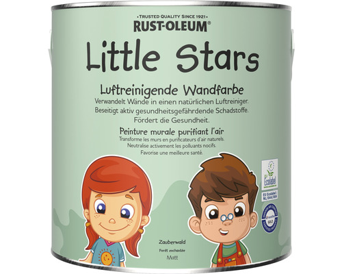 Wandfarbe Little Stars Zauberwald grün 2,5 L